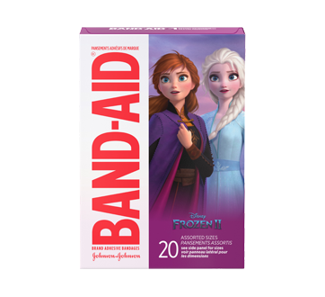 Image du produit Band-Aid - Pansements adhésifs assortis, Reine des Neiges, 20 unités