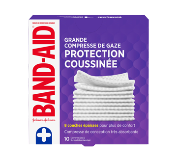 Compresses de gaze, 10 unités, grand