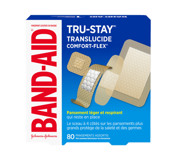 Image du produit Band-Aid - Comfort-Flex pansements adhésifs en plastique paquet économique, 80 unités