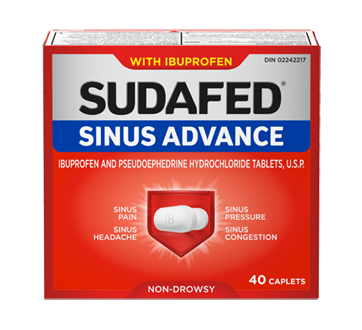 Image du produit Sudafed - Sinus Plus comprimés, 40 unités