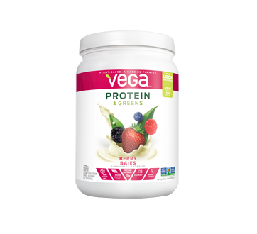 Protein & Greens mélange pour boisson, 522 g, baies