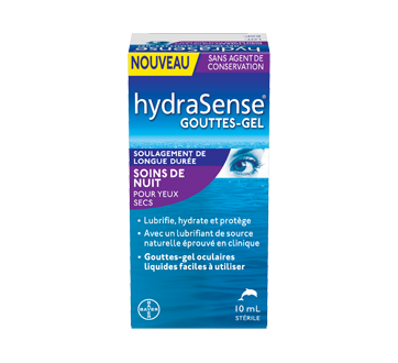 Image 2 du produit HydraSense - Gouttes-gel pour yeux secs, soins de nuit, 10 ml