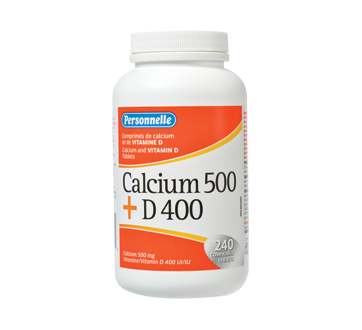 Image du produit Personnelle - Calcium 500 + D 400, 240 unités