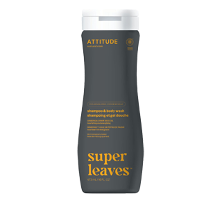 Super Leaves soin sport 2 en 1 pour homme, ginseng et huile de pépins de raisin, 473 ml