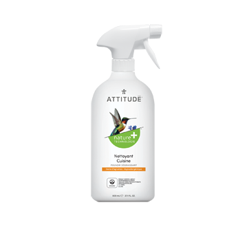 Nature + Technologie nettoyant cuisine, 800 ml, zeste d'agrumes