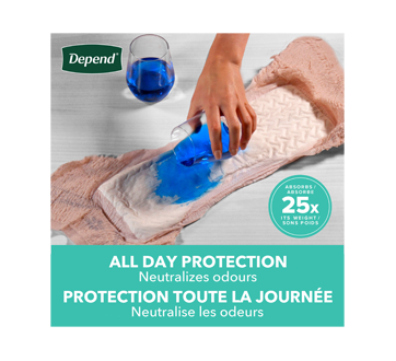 Image 2 du produit Depend - Fresh Protection sous-vêtement d'incontinence pour femmes absorption maximale, rosée - petits, 19 unités