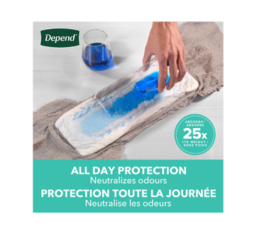 Image 2 du produit Depend - Fresh Protection sous-vêtement d'incontinence pour hommes absorption maximale, grands - gris, 17 unités