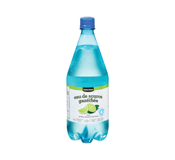 Eau de source gazéifiée, 1 L, lime