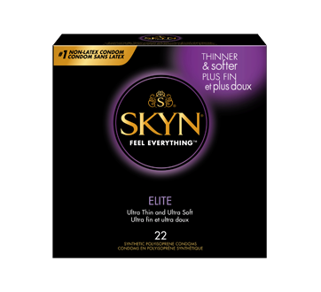Feel Everything Elite condoms lubrifiés sans latex naturel, 22 unités