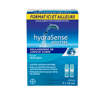 Image du produit HydraSense - HydraSense gouttes pour les yeux secs, 2 x 10 ml