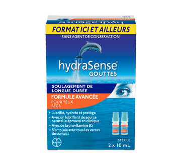 Image du produit HydraSense - HydraSense gouttes formule avancée, 2 x 10 ml