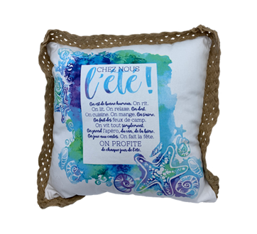 Coussin extérieur été hydrofuge, 1 unité