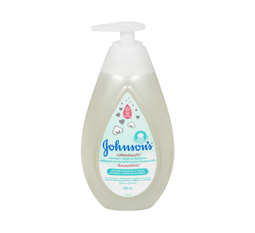 Image du produit Johnson's - DouxCoton nettoyant et shampoing pour nouveau-nés, 400 ml