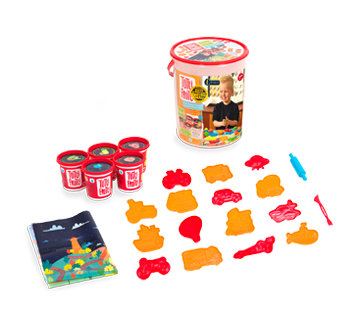 Image 2 du produit Tutti Frutti - Seau de transport de pâte à modeler fluo parfumée, 1 unité