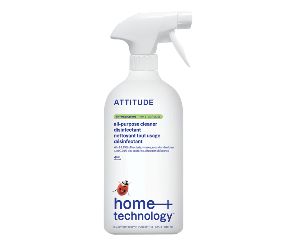 Nettoyant désinfectant, 800 ml Attitude Détergent toutusage Jean