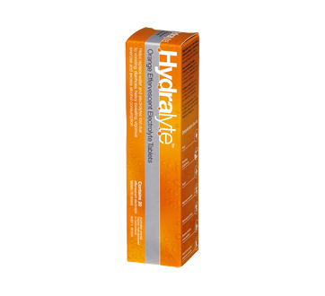 Image du produit Hydralyte - Comprimés effervescentes d'électrolytes, 20 unités, orange