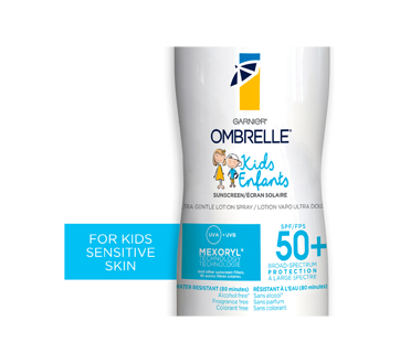 Image 2 du produit Ombrelle - Lotion solaire pour enfants en vaporiasteur ultra doux, 122 g, FPS 50+