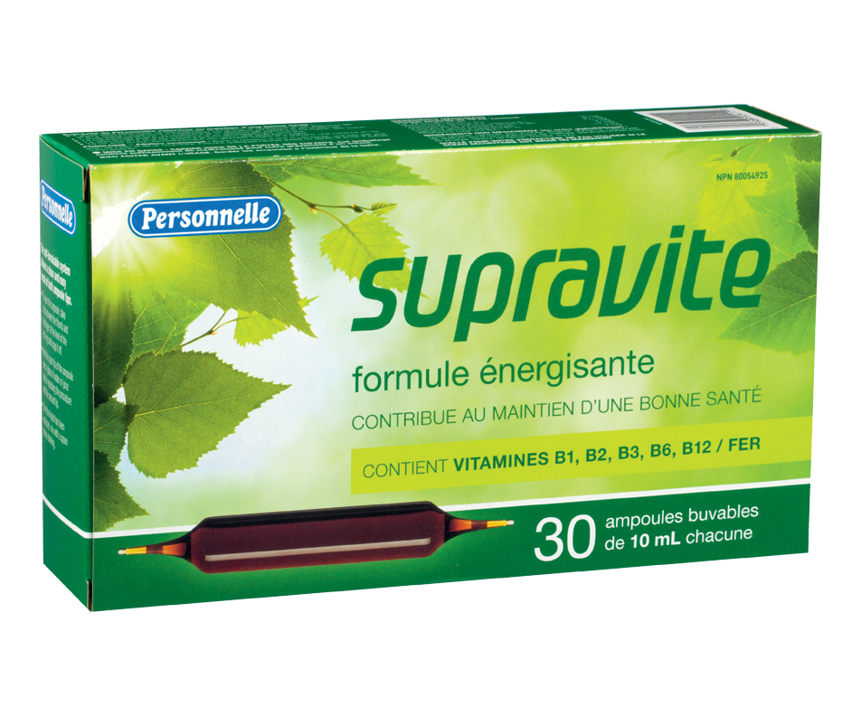 Supravite formule énergisante, 30 x 10 ml Personnelle Ampoules