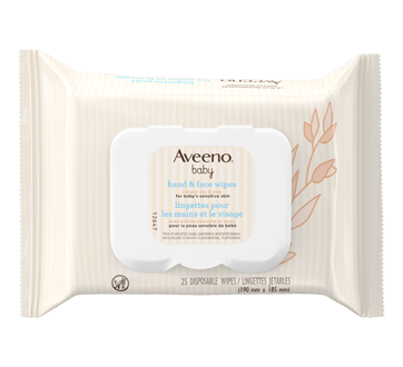 Lingettes pour les mains et le visage, 25 unités
