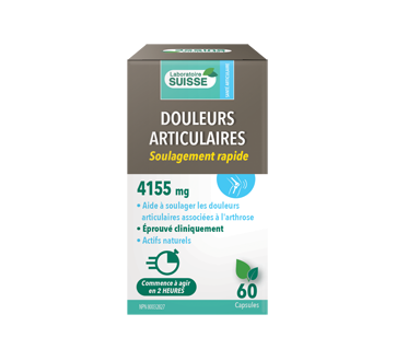 Douleur Articulaire Soulagement Rapide 4155 Mg 60 Unites Laboratoire Suisse Articulation Jean Coutu