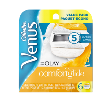 Image du produit Gillette - Venus & Olay Comfortglide cartouches de rechange de rasoir pour femmes, 6 unités, baies sucrées