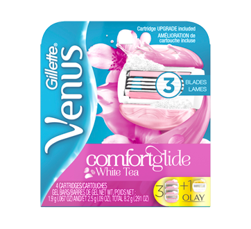 Image du produit Gillette - Venus & Olay Comfortglide cartouches de rechange de rasoir pour femmes, 4 unités, thé blanc