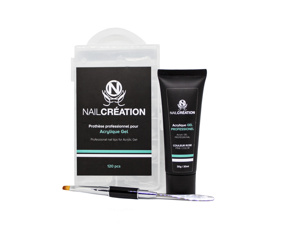Ensemble acrylique gel professionnel, 3 unités Nail Création Faux