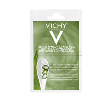 Image du produit Vichy - Pureté Thermale masque en sachet d'aloès, peau sèche et rougeurs, 6 ml