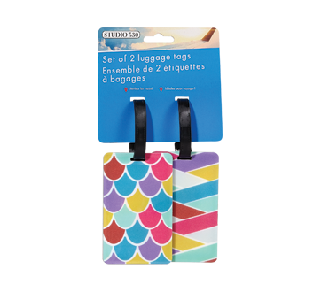 Ensemble de 2 étiquettes à bagages, 2 unités