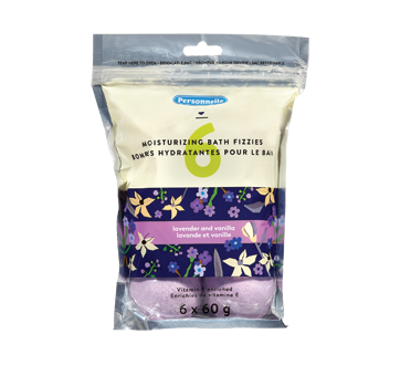 Bombes hydratantes pour le bain, 6 x 60 g