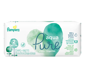 Aqua Pure lingettes pour bébés, 112 unités
