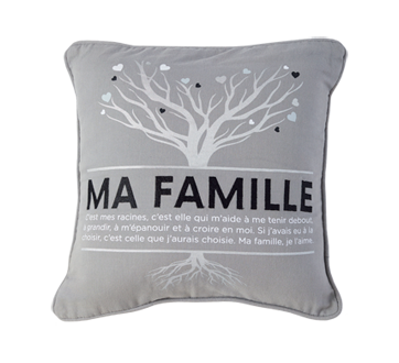 Coussin, ma famille, 1 unité