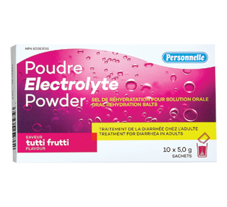 Poudre électrolyte, tutti frutti, 10 x 5 g