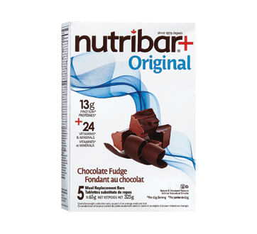 Image du produit Nutribar - Tablettes substituts de repas, 5 unités, fondant au chocolat