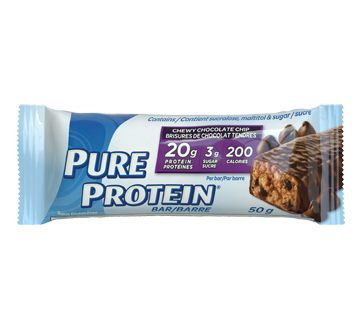 Image du produit Pure Protein - Barre tendre aux pépites de chocolat, 50 g
