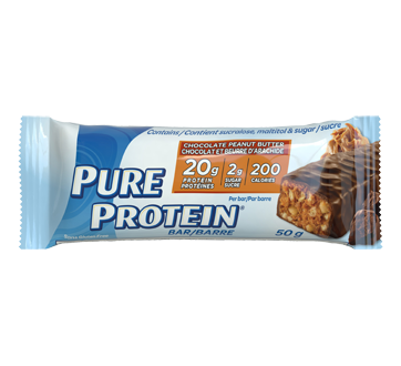 Image du produit Pure Protein - Barre chocolat et beurre d'arachide, 50 g