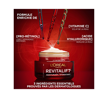 Image 2 du produit L'Oréal Paris - Revitalift Triple Power LZR crème de jour anti-âge avec pro-rétinol, vitamine C et acide hyaluronique, 50 ml