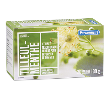 Infusion tilleul et menthe, 20 unités