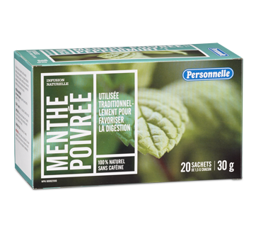 Menthe poivrée, 20 unités – Personnelle : Tisane,thé et infusion