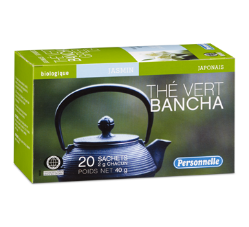 Image du produit Personnelle - Thé vert bancha, 20 unités, jasmin