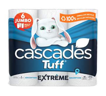 Image du produit Cascades - Tuff essuie-tout absorption extrême, 6 unités