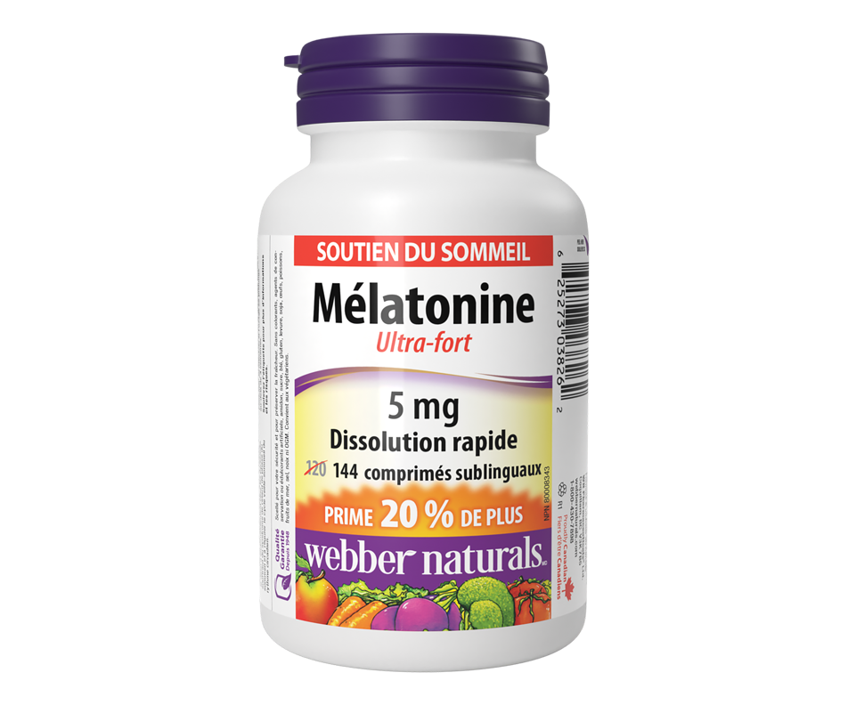 Mélatonine extrafort, 120 unités ber Naturals Sommeil et
