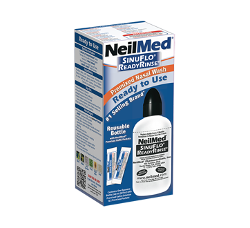 Image 1 du produit NeilMed - SinuFlo Ready Rinse solution prémélangée, 3 unités