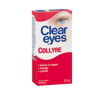 Clear Eyes Collyre 15 Ml Clear Eyes Goutte Pour Les Yeux Jean Coutu