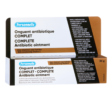 Onguent Antibiotique Complet 30 G Personnelle Creme Onguent Et Autres Jean Coutu