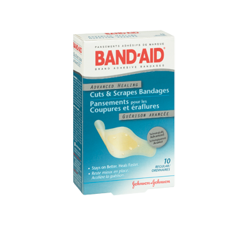 Image 2 du produit Band-Aid - Guérison avancée pansements adhésifs pour les coupures et les éraflures, format régulier, 10 unités