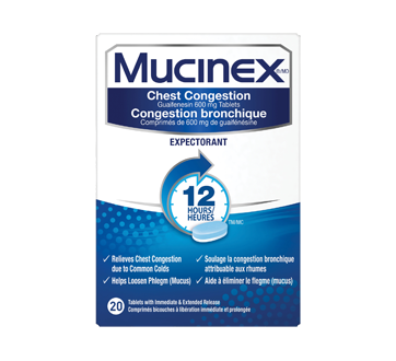 Congestion Bronchique Comprimes De Guaifenesine Unites Mucinex Comprime Et Capsule Jean Coutu