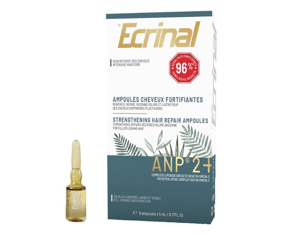 ANP 2+ ampoules cheveux, 8 x 5 ml Ecrinal Soin ciblé Jean Coutu