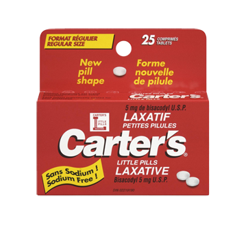 Petites pilules laxatif, 25 unités – Carter's : Comprimé Petites pilules laxatif, 25 unités – Carter's : Comprimé
