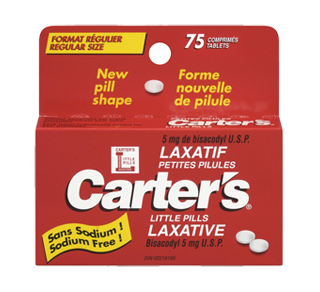 Petites pilules laxatif, 75 comprimés – Carter's Petites pilules laxatif, 75 comprimés – Carter's